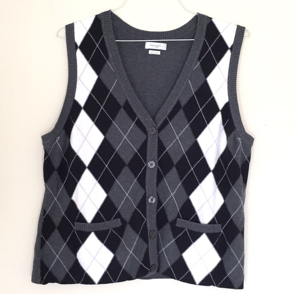 Van Heusen Other - Van Heusen | Argyle Button Down Sweater Vest Sz XL